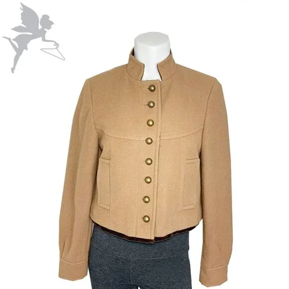 VINTAGE Velvet trim cropped equestrian jacket - Picture 1 of 7